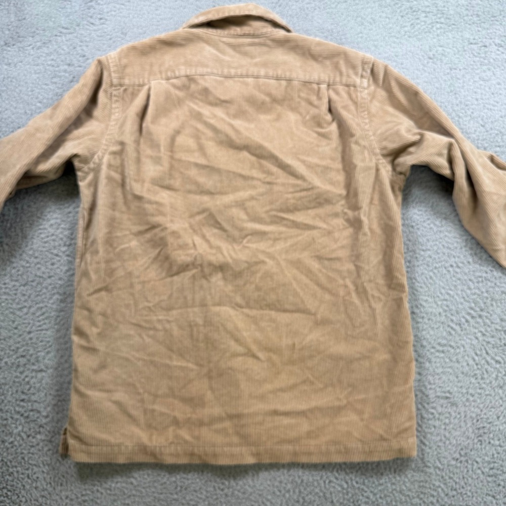 Polo Ralph Lauren Mens Medium Tan Corduroy Classic Fit Button Down Shirt Beige - Picture 8 of 9